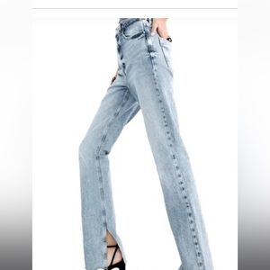 Zara Slim Flair split Sean jeans.